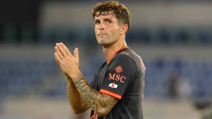 Christian Pulisic of AC Milan looks on