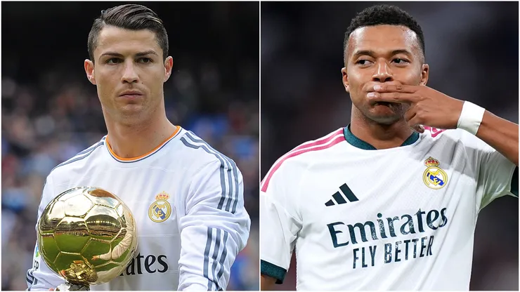 Cristiano Ronaldo (left) and Kylian Mbappe (right)