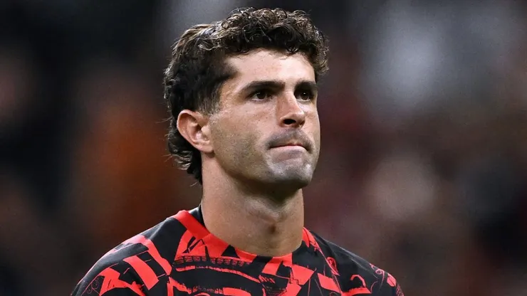 Christian Pulisic of AC Milan looks on