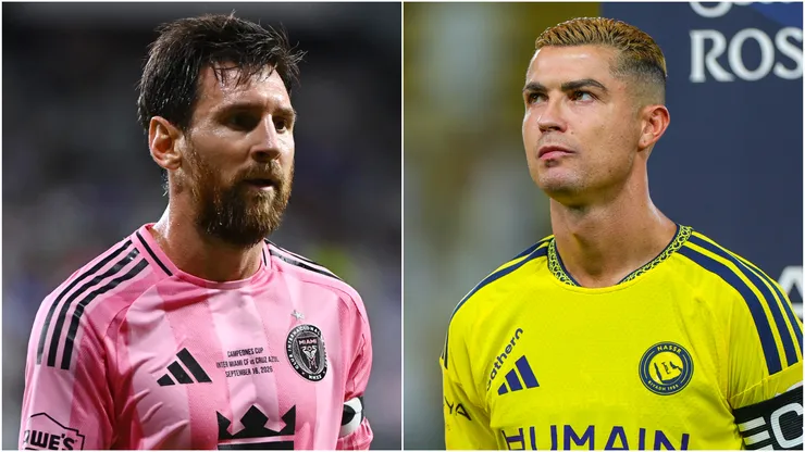 Lionel Messi of Inter Miami and Cristiano Ronaldo of Al Nassr.