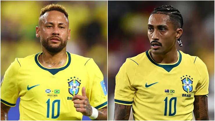 Neymar (left) and Raphinha (right)