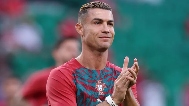 Cristiano Ronaldo of Portugal during the warm up before the UEFA Nations League