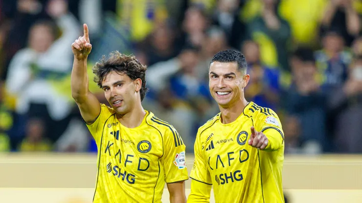 Joao Felix with Cristiano Ronaldo, Al Nassr