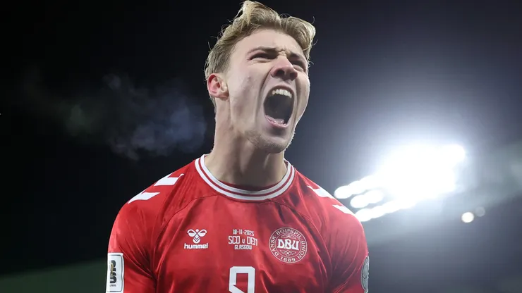 Rasmus Højlund of Denmark.