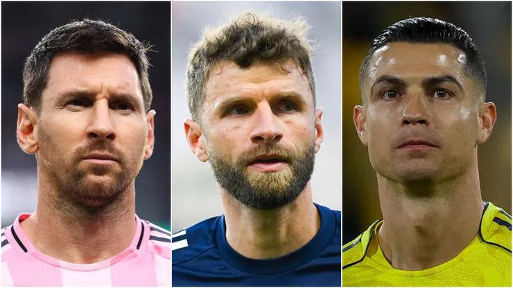 Lionel Messi, Thomas Muller and Cristiano Ronaldo.