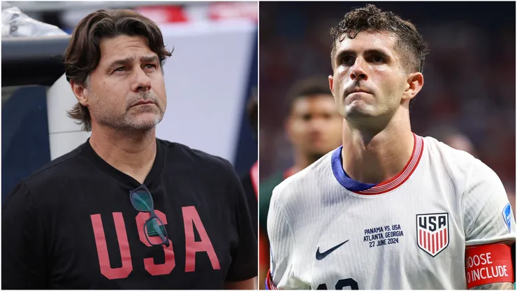 Mauricio Pochettino (left) and Christian Pulisic (right)