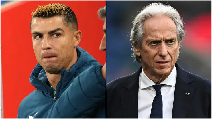Cristiano Ronaldo (left) and Jorge Jesus (right)