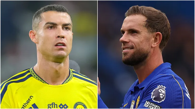 Cristiano Ronaldo and Jordan Henderson.