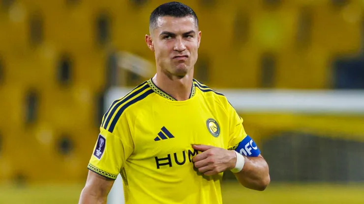 Cristiano Ronaldo of team Al Nassr celebrates scoring
