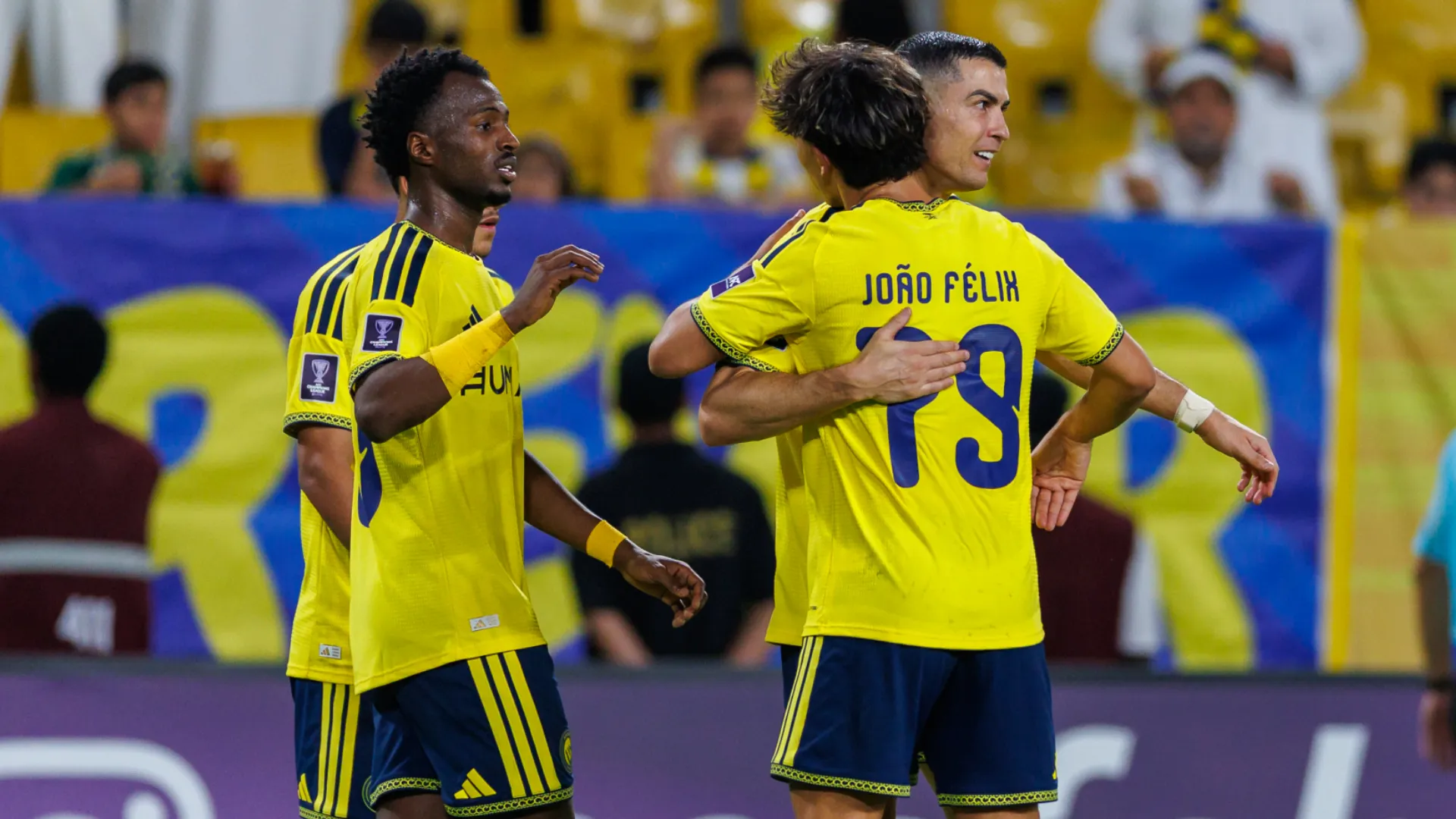 Cristiano Ronaldo of team Al Nassr celebrates scoring