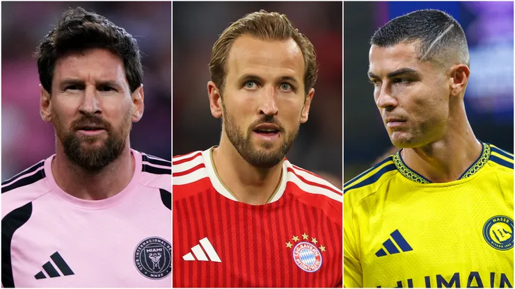 Lionel Messi, Harry Kane and Cristiano Ronaldo.