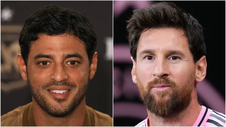 Carlos Vela (left) and Lionel Messi (right)