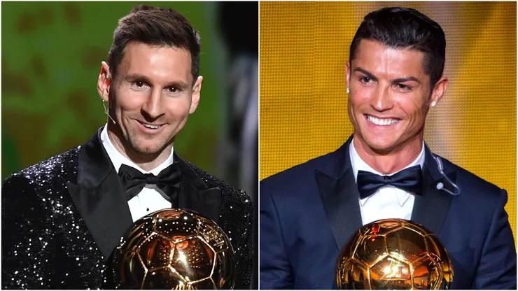 Lionel Messi (left) and Cristiano Ronaldo (right)