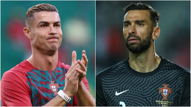 Cristiano Ronaldo (left) and Rui Patricio (right)