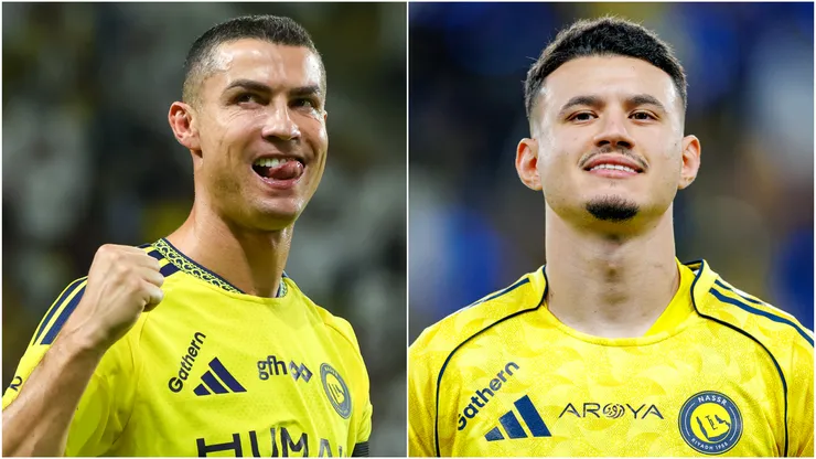 Cristiano Ronaldo (left) and Abdullah Al-Hamdan (right)