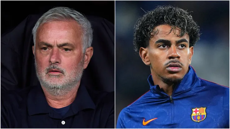 Jose Mourinho and Lamine Yamal.
