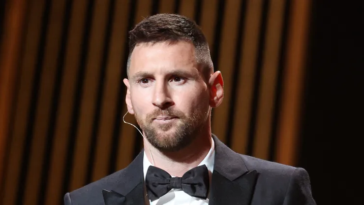 Lionel Messi at the 67th Ballon d'Or ceremony