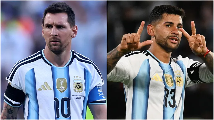 Lionel Messi and Cristian Romero.