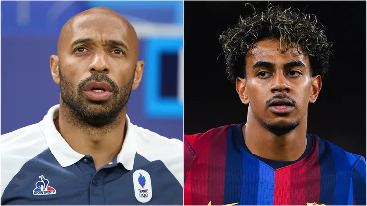 Thierry Henry and Lamine Yamal.