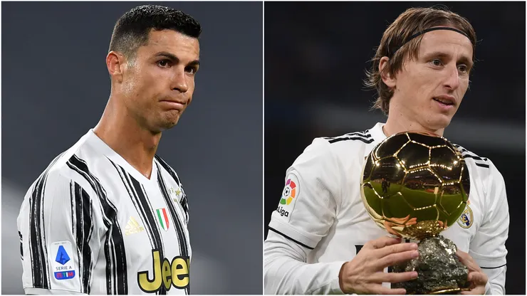 Cristiano Ronaldo (left) and Luka Modric (right)